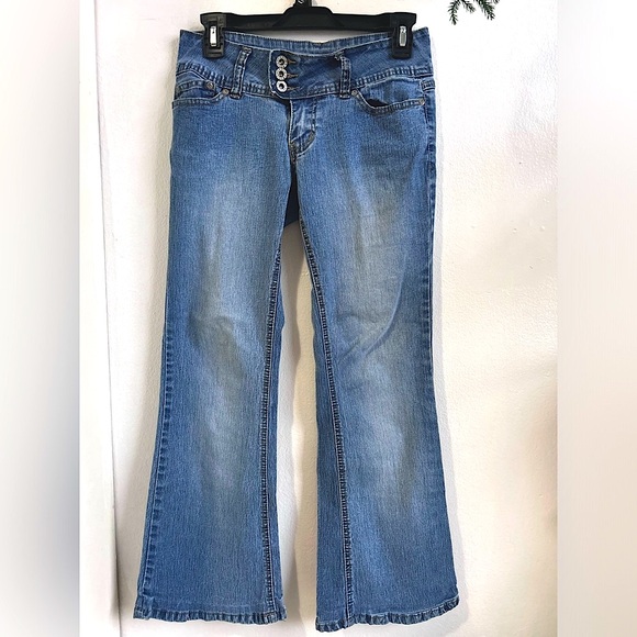 low waist flare boot cut jeans size 5 - Picture 1 of 14
